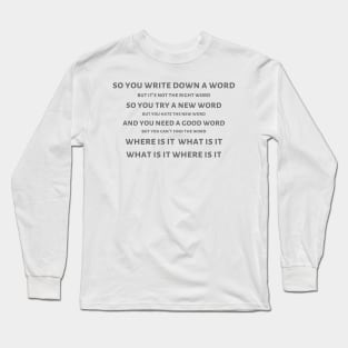 Hard to be the Bard Long Sleeve T-Shirt